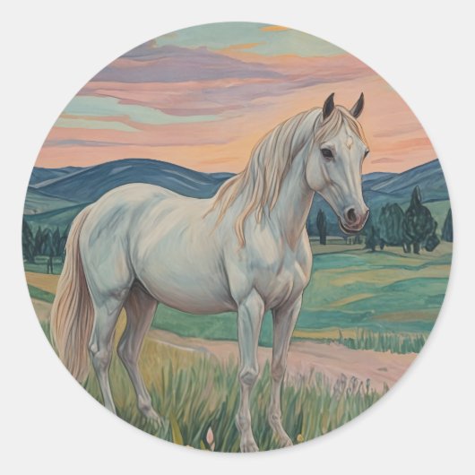 Wild Serenade Runder Aufkleber (Vorderseite)