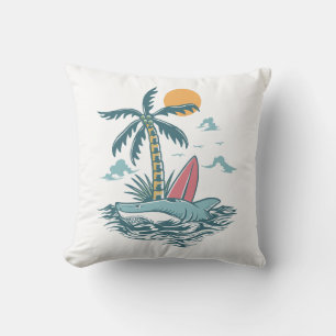 Wild Shark SurfIsland Kissen