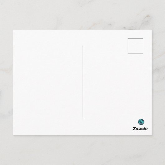 Wild Side Greetings Abstrakt Elephant Postkarte (Rückseite)