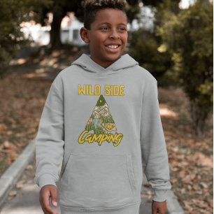 Wild Side Mountain Forest Zelt Camping Hoodie