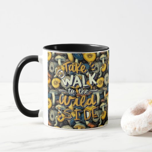 Wild Side Mushroom Mug Tasse (Mit Donut)