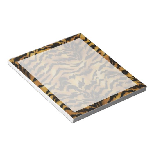 Wild Side Tiger Print Notizblock (angewinkelt)