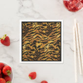 Wild Side Tiger Print Serviette (Beispiel)