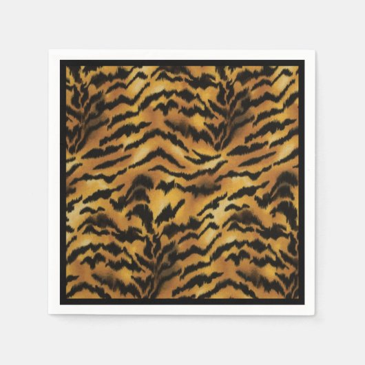 Wild Side Tiger Print Serviette (Vorderseite)