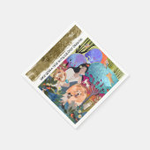 WILD SINTI UND ROMA-KIND bleibe - PAPIERNAPKINE Serviette (Ecke)