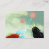 Wild Smart Cat Kitty Gatito Chat Visitenkarte (Rückseite)