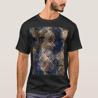 Wild Snakeskin Wasserfarbe Nahtlose Gestaltung T-Shirt