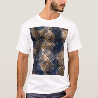 Wild Snakeskin Wasserfarbe Nahtlose Gestaltung T-Shirt