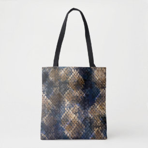 Wild Snakeskin Wasserfarbe Nahtlose Gestaltung Tasche