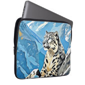 Wild Snow Leopard Design Laptopschutzhülle (Vorne Rechts)