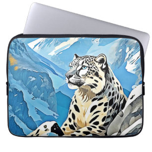 Wild Snow Leopard Design Laptopschutzhülle