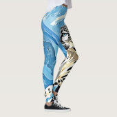 Wild Snow Leopard Design Leggings (Rechts)