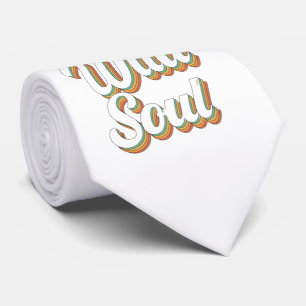 WILD SOUL 70er Jahre Typografie Retro Vintages Des Krawatte