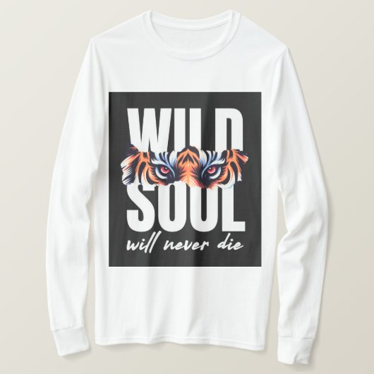 Wild Soul Tiger Eyes Grafischer T - Shirt (Design vorne)