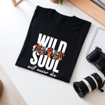 Wild Soul Tiger Grafisches Motivierend T-Shirt