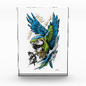 Wild Spirit Ara Langarmshirt Fotoblock (Vorderseite)