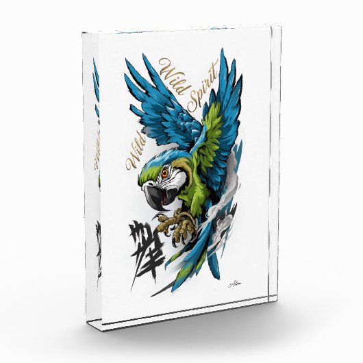 Wild Spirit Ara Langarmshirt Fotoblock (Links)