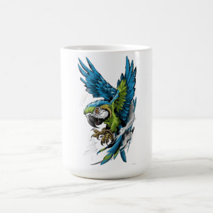 Wild Spirit Ara Langarmshirt Kaffeetasse