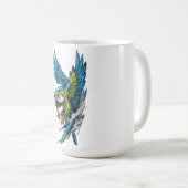 Wild Spirit Ara Langarmshirt Kaffeetasse (VorderseiteRechts)