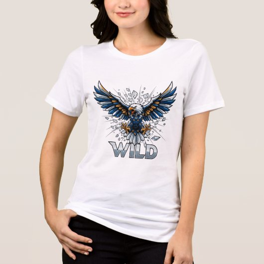 Wild Spirit – Fierce Crystal Eagle Tee (Vorderseite)