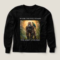 Wild Spirit Gorilla & Papageien-Shirt