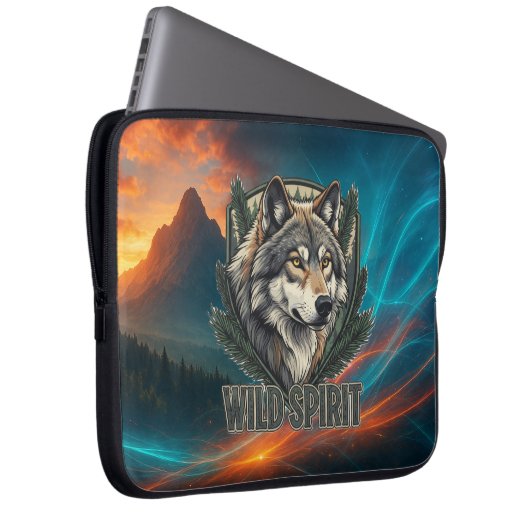 Wild Spirit Laptop Case (Vorne Rechts)