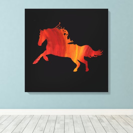 Wild Spirit Leinwand (Insitu (Holzboden))