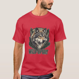 Wild Spirit Men's T - Shirt - Wolf Graphic T-Shirt
