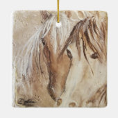 "Wild Spirit" Mustang Ceramic Ornament (Rückseite)