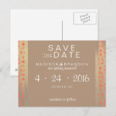 Wild Spirit Save the Date Ankündigungspostkarte (Vorne/Hinten)