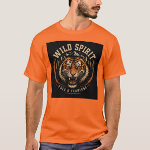 Wild-Spirit-Tiger-Grafik-T-Shirt T-Shirt