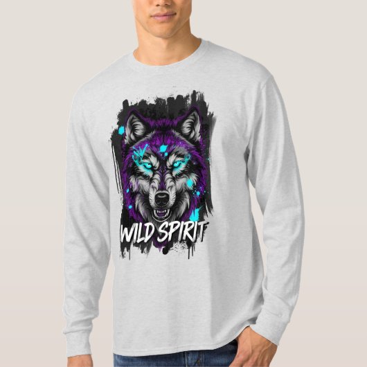 Wild Spirit – Urban Wolf Tee (Vorderseite)