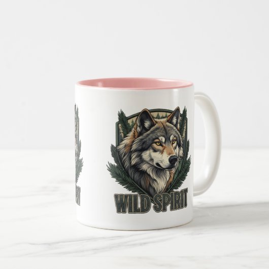 Wild Spirit Wolf Tasse (VorderseiteRechts)