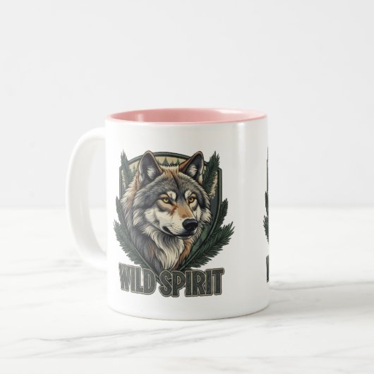 Wild Spirit Wolf Tasse (Vorderseite Links)