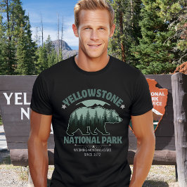 Wild Spirit Yellowstone Bear Forest – Nature Lover T-Shirt