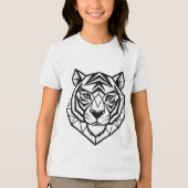 Wild Spirit - Youth Tiger Graphic Tri-Blend T-Shir Tri-Blend Shirt (Vorderseite)