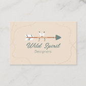 Wild Spirt Indianerstil Visitenkarte (Vorderseite)