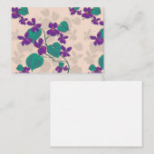 Wild Spring Violets Note Card Mitteilungskarte (Vorne/Hinten)