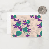 Wild Spring Violets Note Card Mitteilungskarte (Vorderseite/Rückseite Beispiel)