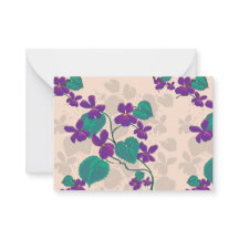 Wild Spring Violets Note Card