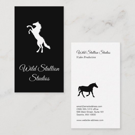 Wild Stallion 2 Visitenkarte (Vorne/Hinten)