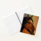 Wild Stallion, Golden Light and Rainbow Notizblock (Innenseite)