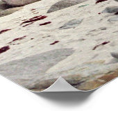 Wild Stony Beach in Norwegen Poster (Ecke)