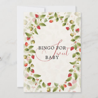 WILD STRAW BERRY SWEET BABY SHOWER INVITATION EINLADUNG