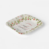 WILD STRAW BERRY SWEET BABY SHOWER PAPPTELLER (Gewinkelt)