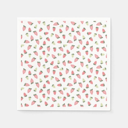 Wild Strawberries Party Napkins Serviette (Vorderseite)