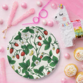 Wild strawberries red/yellow/green/off white pappteller (Party)