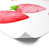 Wild Strawberry Berry Sweet Geburtstag Willkommen Poster (Ecke)