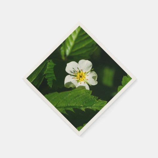 Wild Strawberry Blume Serviette (Ecke)