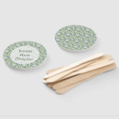 Wild Strawberry & Fern | Sage Green Retirement Fächer (Non-assembled)